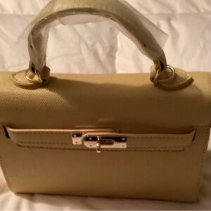 Sophisticated Yellow Satchel Bag